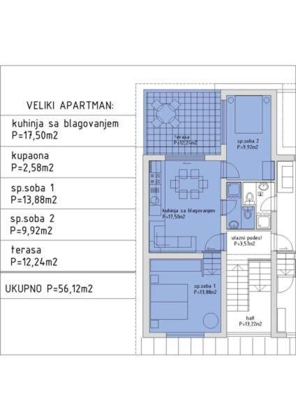 מורטר Apartments Rebac מראה חיצוני תמונה